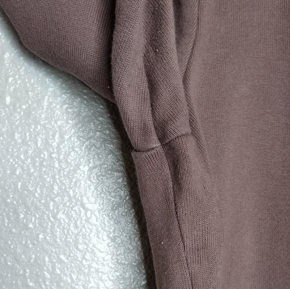 Kate Spade Saturday Boat Neck Minimalist Neutral Brown 3/4 Sleeve Top Sweater - Picture 7 of 13